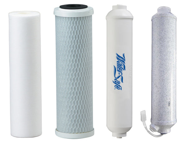 Components for Four Stage Reverse Osmosis System with UV